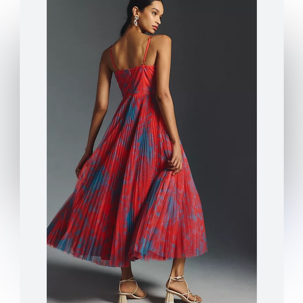 Anthropologie Hutch Pleated Tulle Sweetheart Dress. - Picture 3 of 7